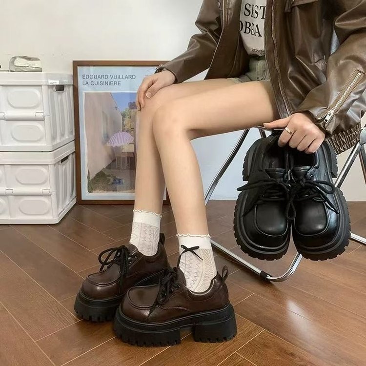 Damen Stiefel Chunky Schnürschuhe Rutschfest Modern - BerlinGlamour