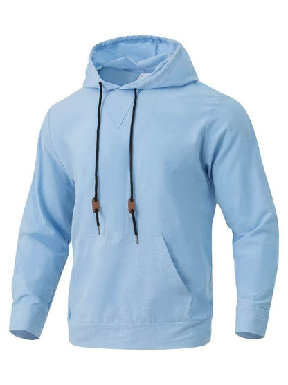 Kapuzenpullover Herren Lässig V-Ausschnitt Mit Taschen