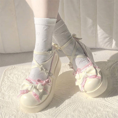 Damen Sandalen Schnürsandalen Romantisch mit Schleifen - BerlinGlamour
