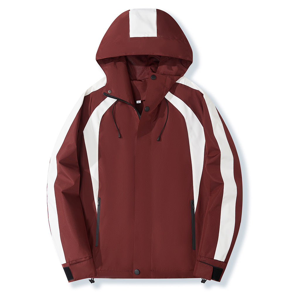 Herren Funktionsjacke Wetterfest Atmosphärenaktiv mit verstellbarem Kragen - BerlinGlamour