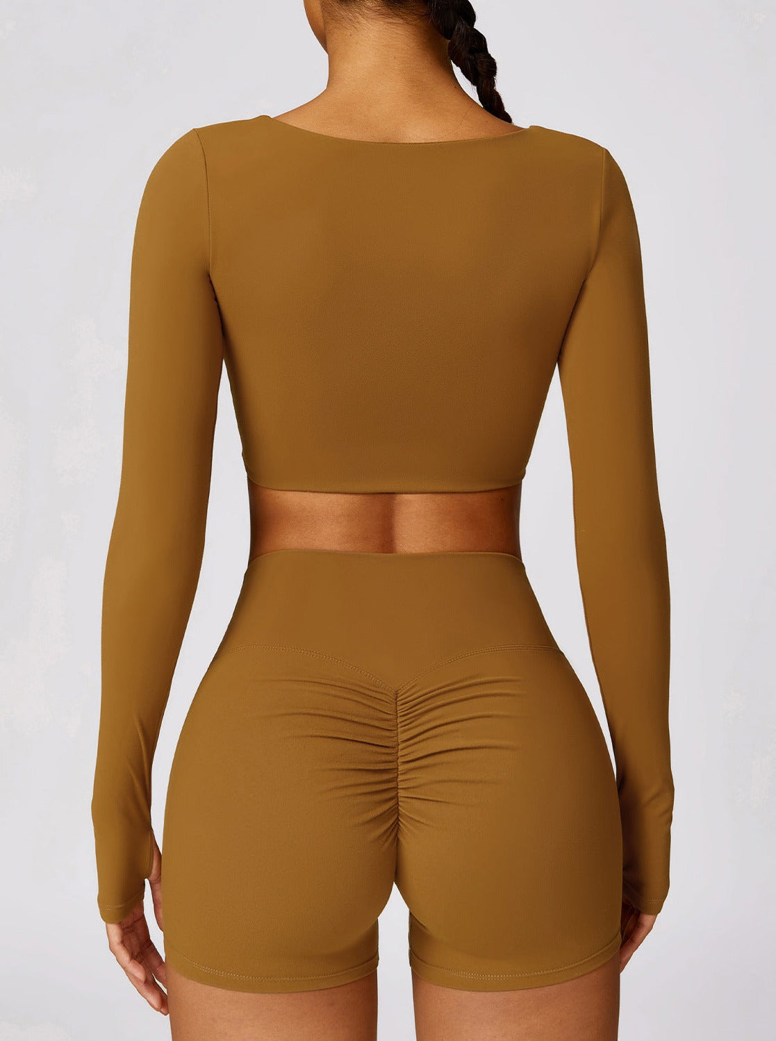 Sport-Bh Crop-Top Langarm Nahtlos für Damen - BerlinGlamour