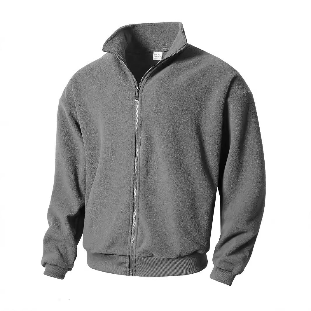 der neue Titel: Herren Fleecejacke mit hohem Kragen und Reißverschluss BerlinGlamour