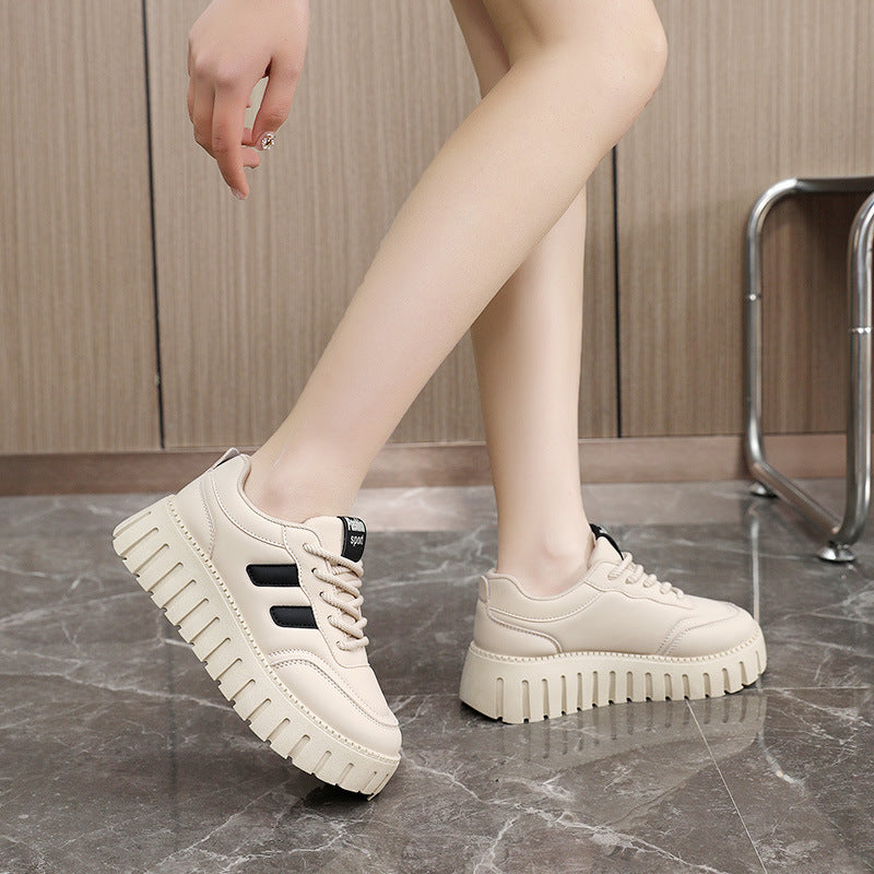 Damen Sneaker Chunky Laufschuhe Rutschfest Gepolstert