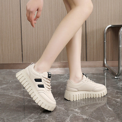 Damen Sneaker Chunky Laufschuhe Rutschfest Gepolstert