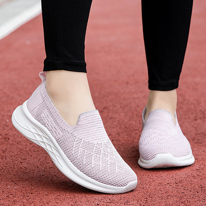 Damen Slip-On Schuhe Leicht Atmungsaktiv Freizeit