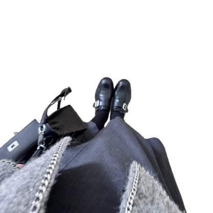 Damen Mokassins Elegante Schnalle Hochwertiges Leder