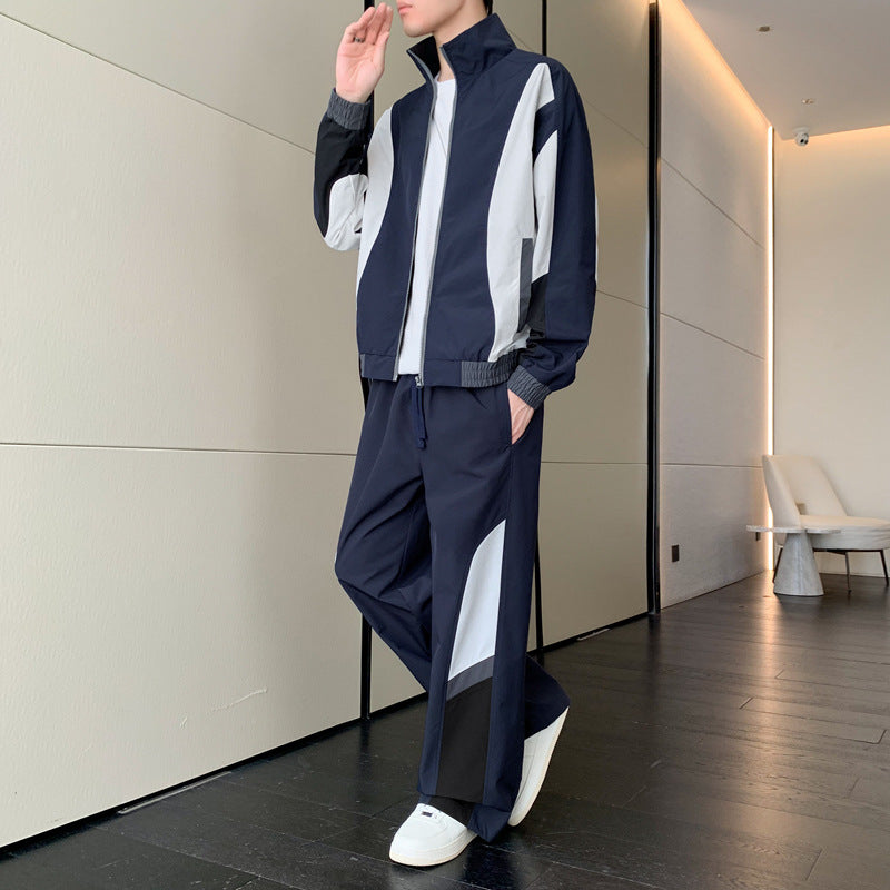 Herren Sport-Outfit Jacke Hose Set Modern - BerlinGlamour