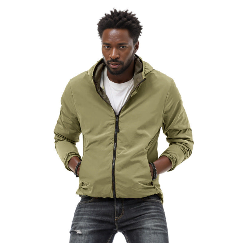 Herren Windjacke Leicht Wasserdicht BerlinGlamour