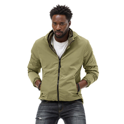 Herren Windjacke Leicht Wasserdicht BerlinGlamour