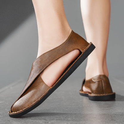 Damen Slipper Leder Bequem Flexibel Modern