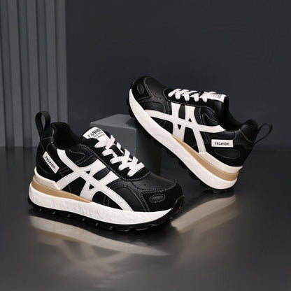 Damen Sneaker Sportlich Bequem Gepolstert Schwarz - BerlinGlamour