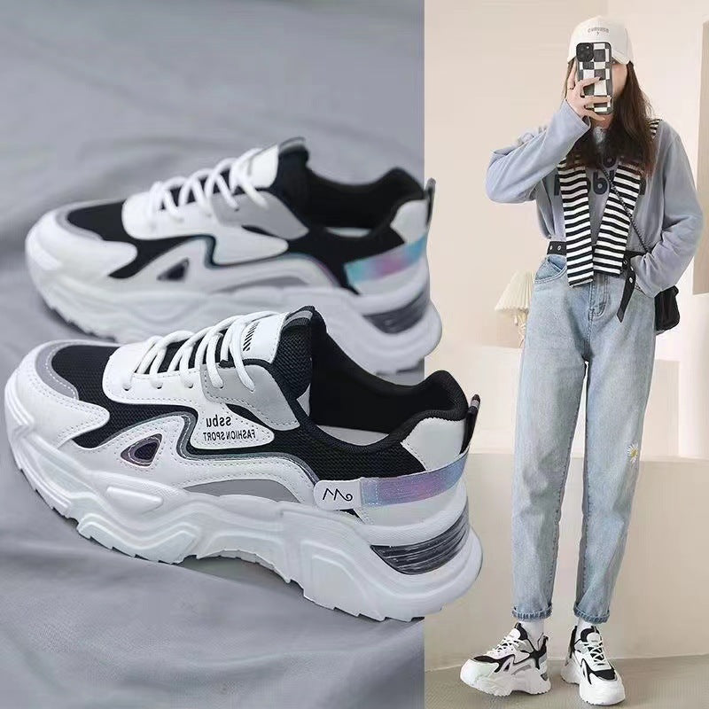 Damen Sneaker Sportlich Reflektierend Komfortabel Laufschuhe