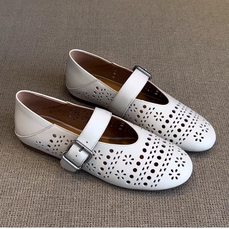 Damen Schuhe Blumenmuster Riemchen Schuhe Elegante Spitze