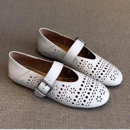 Damen Schuhe Blumenmuster Riemchen Schuhe Elegante Spitze