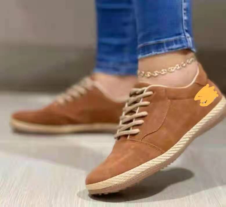 Damen Sneaker Wildleder Bequem Rutschfest