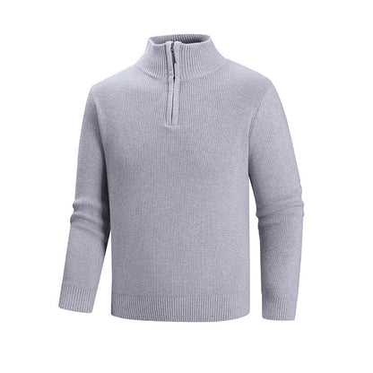 Herren Strickpullover Modern mit Reißverschluss und Muster