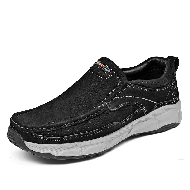 Damen Leder Slipper Bequem Atmungsaktiv Perforiert