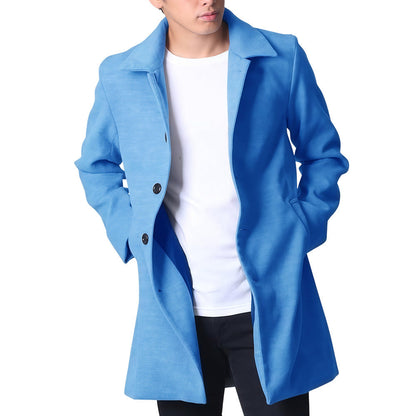 Herren Langmantel Modern Stylish Winter