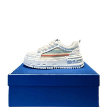 Damen Sneaker Sportlich Plattform Atmungsaktiv Rutschfest