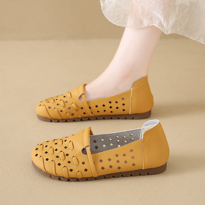 Damen Slipper Atmungsaktiv Komfortabel Cut-Out Design