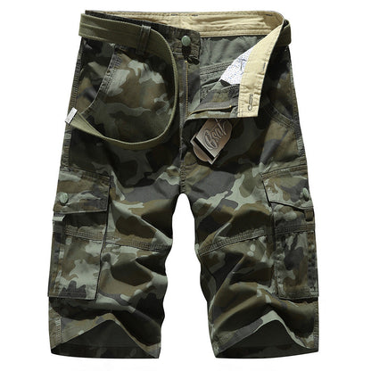 Herren Cargoshorts Elastisch Praktisch Mit Taschen