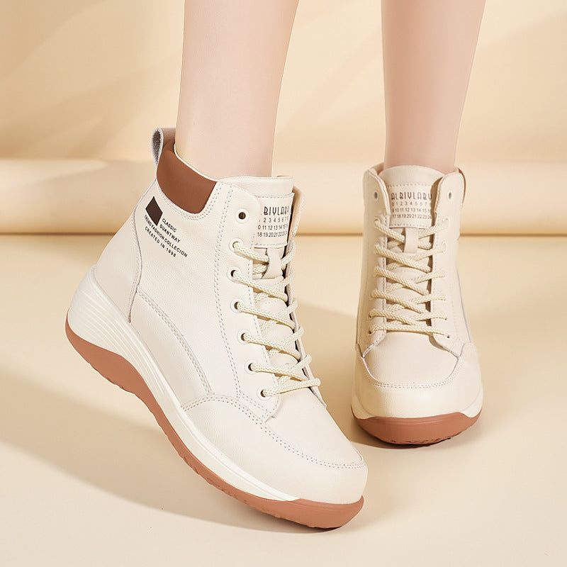 Modische Damen Sneaker High-Top Schuhe Trendy