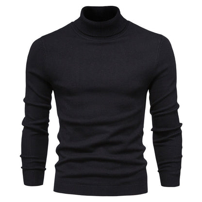 Herren Rollkragenpullover Eleganter Baumwoll Pullover Modern