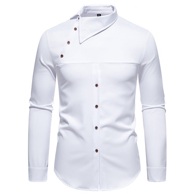 Herren Hemd Asymmetrischer Kragen Modern Berlin Style