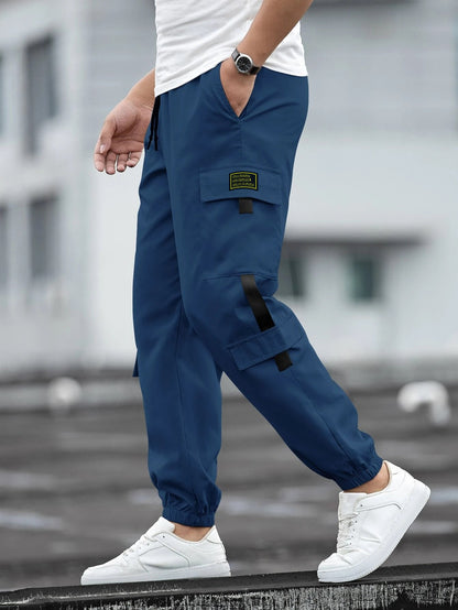 Herren Cargo-Hose Elastisch Vieltaschig Modern