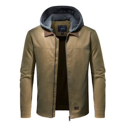 Herren Outdoor-Jacke mit abnehmbarer Kapuze Funktionell