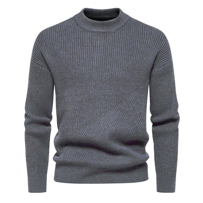 Herren Pullover Feinstrick Modern Rippenmuster Hochwertig