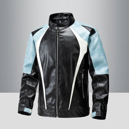Herren Leder-Motorradjacke Sportlich Ergonomisch Sicherheit - BerlinGlamour