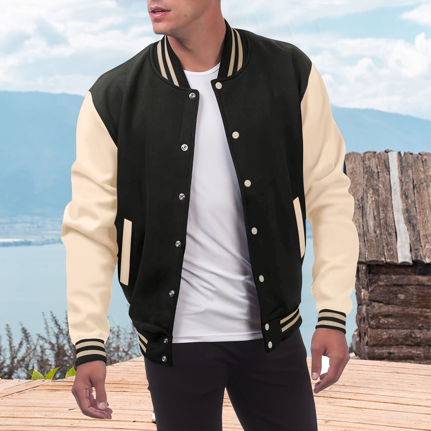 Herren Varsity Jacke Vintage Style Berlin - BerlinGlamour