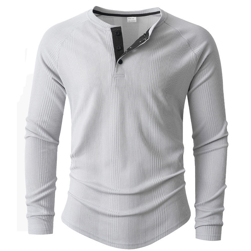 Herren Langarm-Shirt Strukturiert Modern Berlin Chic