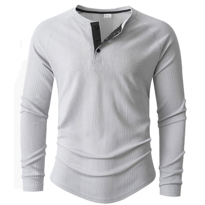 Herren Langarm-Shirt Strukturiert Modern Berlin Chic