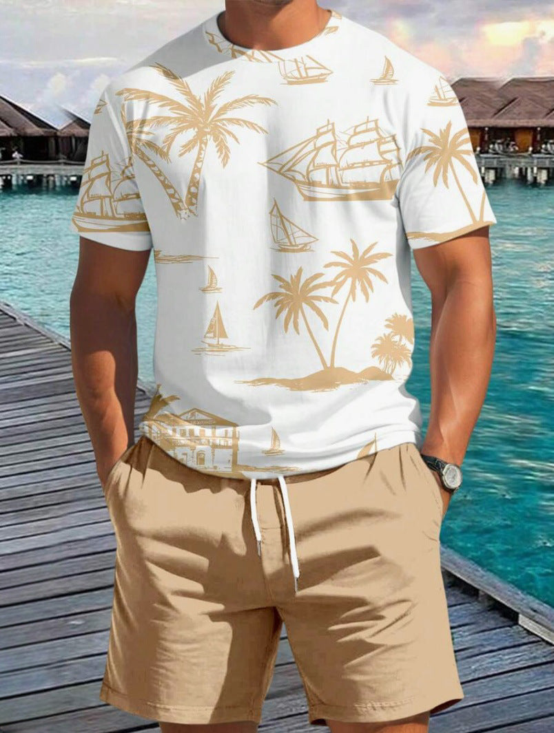 Herren Kurzarm-Shirt Maritim Relaxed Fit Sommer