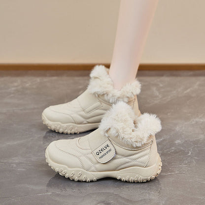 Damen Winterstiefel Sportlich Warm Flauschig Rutschfest
