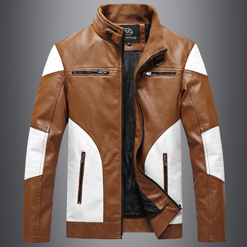Lederjacke Herren Leder Schwarz Elegant
