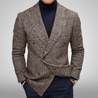 Herren Blazer Doppelreihig Elegant Modern