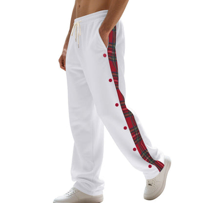 Herren Hosen Freizeit Bequem Karierter Stil