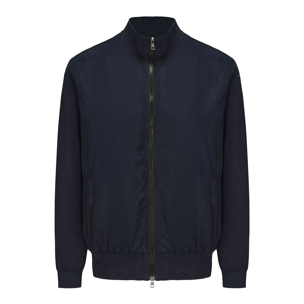 Herren Übergangsjacke Sportlich Modern Stehkragen Elastisch