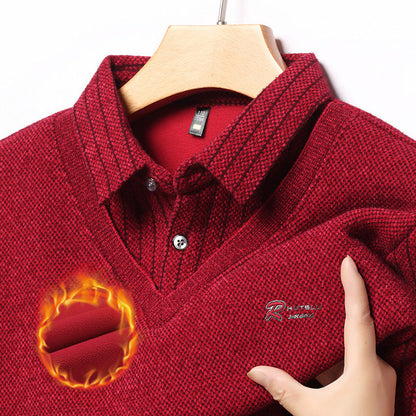 Herren Pullover Eleganter V-Ausschnitt Klassisch Berlin Style