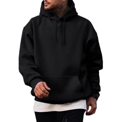 Herren Hoodie Kapuzenpullover mit Kängurutasche Groß