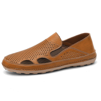 Damen Leder Slipper Bequem Luftig Sommer