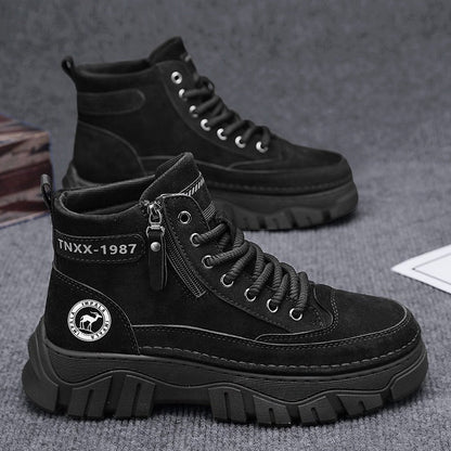 Damen Stiefel High-Top Robust Schuhe Mit Schnellverschluss - BerlinGlamour