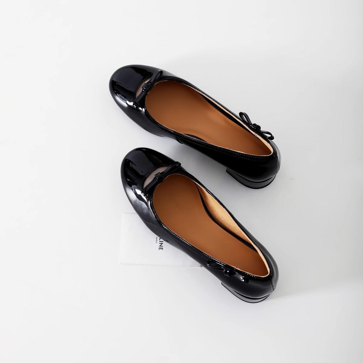 Damen Ballerinas Glitzernd Bequem Schleifen