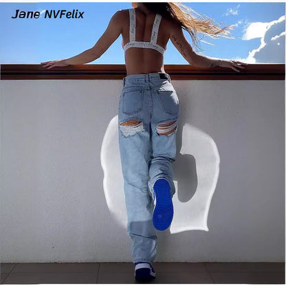 Damen Jeans Hochwerder mit Klassischem Schnitt und Komfort