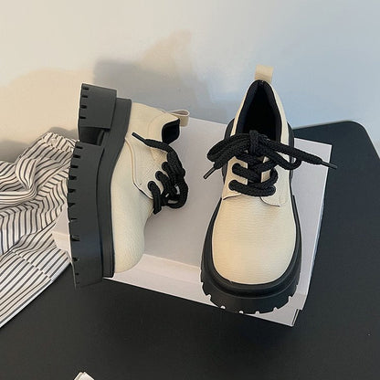 Damen Chunky Schuhe Hoch Dickes Profil Modern