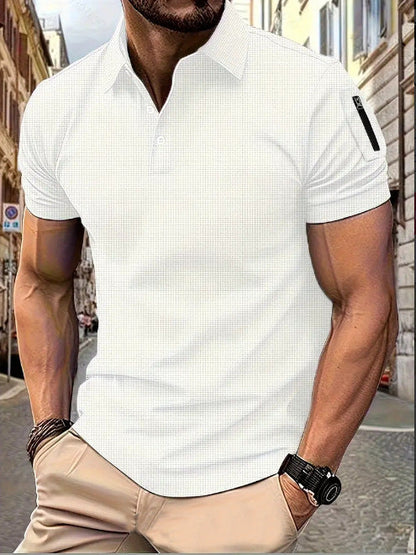 Herren Poloshirt Modern Muster Berlin Style