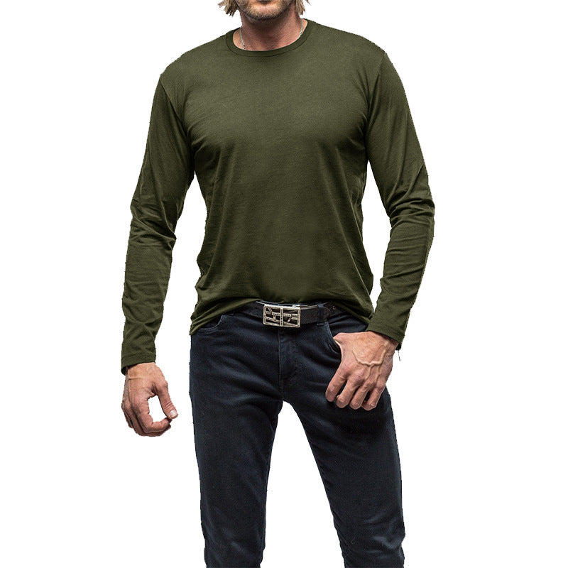 Herren Langarmshirt Weich Baumwolle Komfort Fit - BerlinGlamour